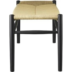 J83B Bench, Black Painted / Seat Natural 7 J83B Bench, Black Painted / Seat Natural -Heimdekoration Rabatt fdb mbler j83b bench 7