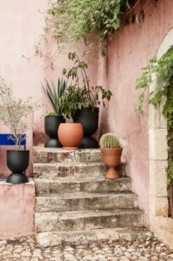 Ferm LIVING Agnes Podest Rattan 33x45 Cm -Heimdekoration Rabatt ferm living agnes plant stand natural 6