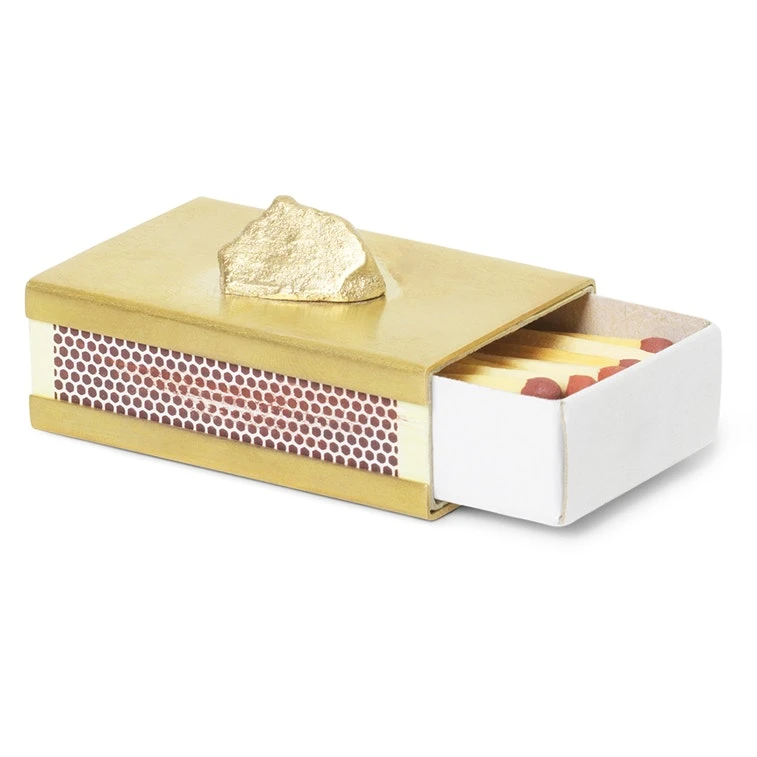 Ferm LIVING Stone Etui Für Streichholzschachtel, Messing 4 Ferm LIVING Stone Etui Für Streichholzschachtel, Messing – Bild 2
