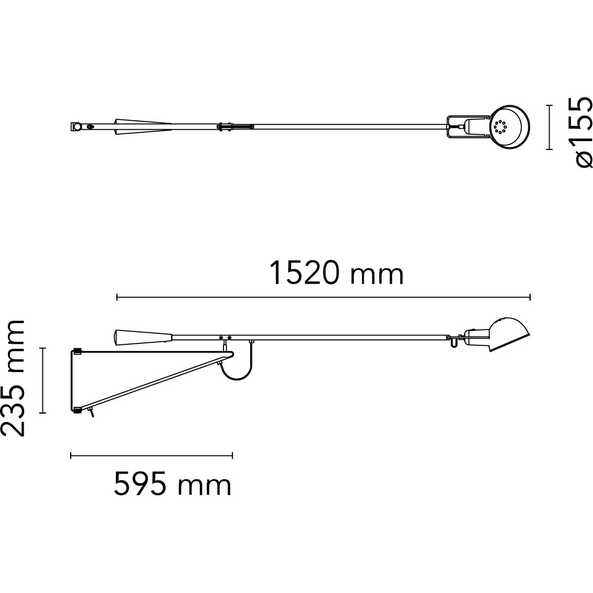 Flos 265 Small Wandleuchte, Weiß 4 Flos 265 Small Wandleuchte, Weiß – Bild 2