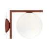Flos IC Lights C/W1 Wall/Ceiling Lamp, Burgundy Red