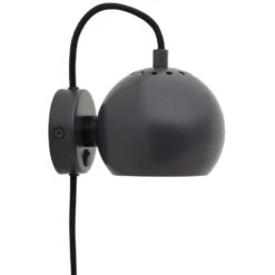 Ball Magnet Wandleuchte, Matt Dark Grey