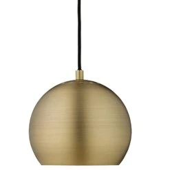 Ball Hängelampe 18 Cm, Altmessingfarben