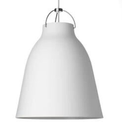 Fritz Hansen Caravaggio Deckenleuchte P3 6m Kabel, Matt Weiß