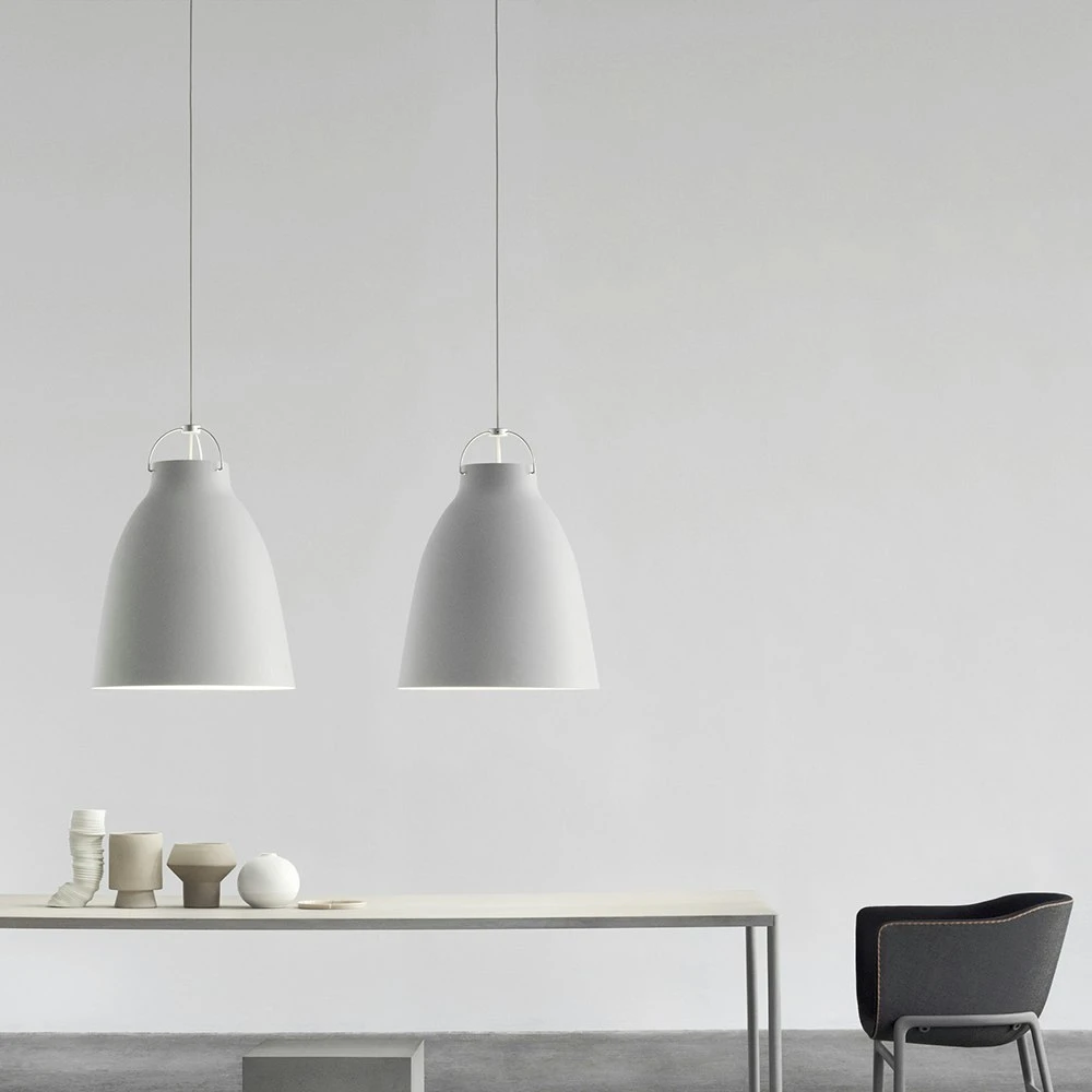 Fritz Hansen Caravaggio Deckenleuchte P4, Matt Hellgrau 4 Fritz Hansen Caravaggio Deckenleuchte P4, Matt Hellgrau – Bild 2