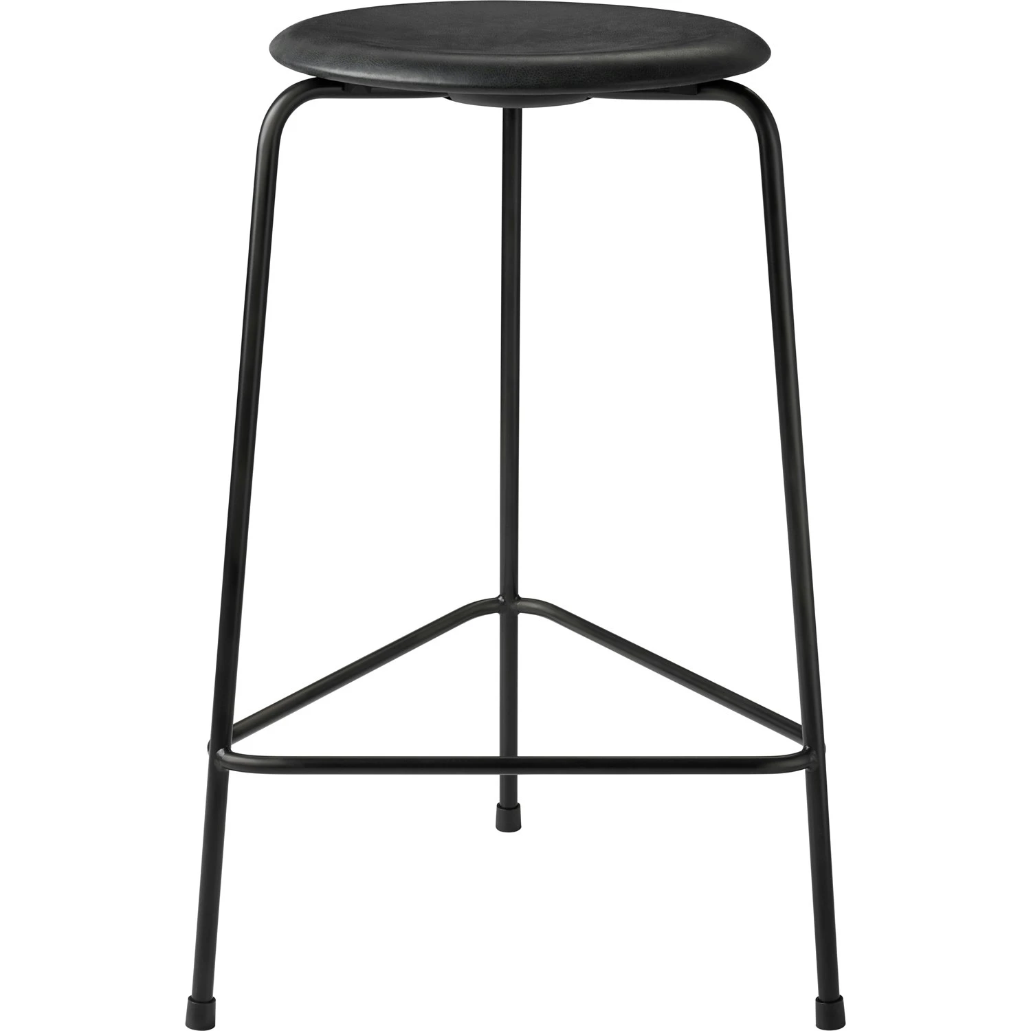 Fritz Hansen High Dot Barhocker, Schwarz 3 Fritz Hansen High Dot Barhocker, Schwarz
