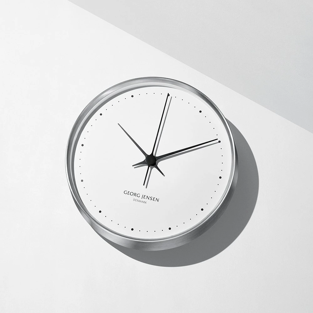 Georg Jensen Koppel Wall Clock, Stainless Steel 4 Georg Jensen Koppel Wall Clock, Stainless Steel – Bild 2
