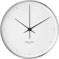 Georg Jensen Koppel Wall Clock 40 Cm, Stainless Steel