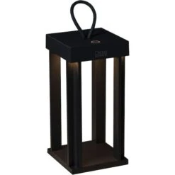 Cannes Tischlampe Tragbar, Schwarz