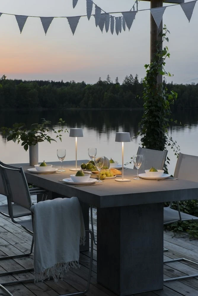 Capri Tischlampe Tragbar, Weiß 5 Capri Tischlampe Tragbar, Weiß – Bild 3