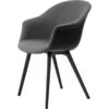 Gubi Bat Esszimmerstuhl Gepolsterte Vorderseite / Kunststoffbasis, Hallingdal 65 173 -Heimdekoration Rabatt gubi bat dining chair front upholstered plastic base 0