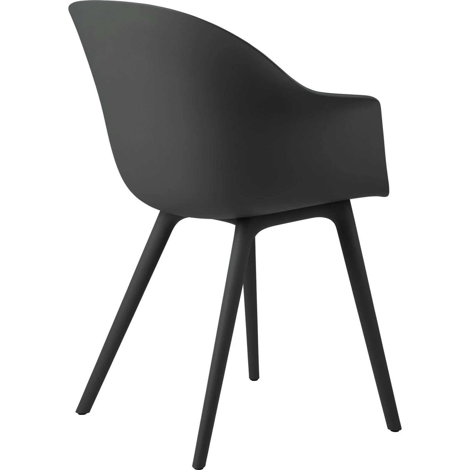 Gubi Bat Stuhl Plastik, Black 4 Gubi Bat Stuhl Plastik, Black – Bild 2