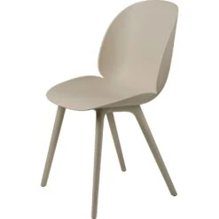 Gubi Beetle Stuhl Nicht Gepolstert Plastik Beige Base, New Beige