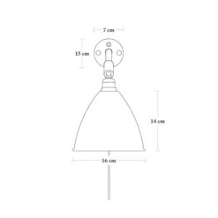 Gubi Bestlite BL7 Wandleuchte, Messing/ Schwarz -Heimdekoration Rabatt gubi bestlite bl7 wandleuchte messing porzellan 2 1