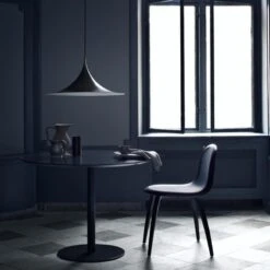 Gubi Semi Hängelampe Ø 60 Cm, Glossy Dark Cocoa -Heimdekoration Rabatt gubi semi deckenleuchte 60cm chrom 4 2