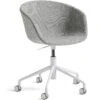 Hay AAC53 Stuhl 5 Star Swivel, Weiß / Hallingdal Grey 2 Hay AAC53 Stuhl 5 Star Swivel, Weiß / Hallingdal Grey -Heimdekoration Rabatt hay aac53 chair 5 star swivel white hallingdal grey 0