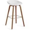 Hay AAS 32 Barhocker Hoch, Mit Lack Auf Wasserbasis Lackiert Walnussholz / Weiß -Heimdekoration Rabatt hay about a stool aas 32 barhocker hoch 14