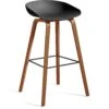 Hay AAS 32 Barhocker Hoch, Mit Lack Auf Wasserbasis Lackiert Walnussholz / Soft Black -Heimdekoration Rabatt hay about a stool aas 32 barhocker hoch 17