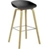 Hay AAS 32 Barhocker Hoch, Mit Wasserlack Behandelte Eiche / Soft Black -Heimdekoration Rabatt hay about a stool aas 32 barhocker hoch 8