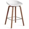 Hay AAS 32 Barhocker Niedrig, Mit Lack Auf Wasserbasis Lackiert Walnussholz / Weiß 1 Hay AAS 32 Barhocker Niedrig, Mit Lack Auf Wasserbasis Lackiert Walnussholz / Weiß -Heimdekoration Rabatt hay about a stool aas 32 barhocker kurz 10