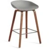 Hay AAS 32 Barhocker Niedrig, Mit Lack Auf Wasserbasis Lackiert Walnussholz / Beton