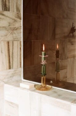 Hay Flare Kerzenhalter 21 Cm Rosa / Grün / Gelb -Heimdekoration Rabatt hay flare tall rainbow pink green yellow 2