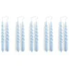 Hay Mini Swirl Kerze 10-er Set, Hellblau -Heimdekoration Rabatt hay mini swirl candle set of 10 light blue 0