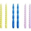 Hay Mix Kerzen 6-er Set Lang, Lemonade / Sky Blue / Liliac 1 Hay Mix Kerzen 6-er Set Lang, Lemonade / Sky Blue / Liliac -Heimdekoration Rabatt hay mix kerzen 6 er set lang 6