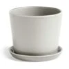 Hay Botanical Topf Mit Teller Hellgrau , 13,5 Cm -Heimdekoration Rabatt hay pflanzentopfopf mit teller hellgrau 4