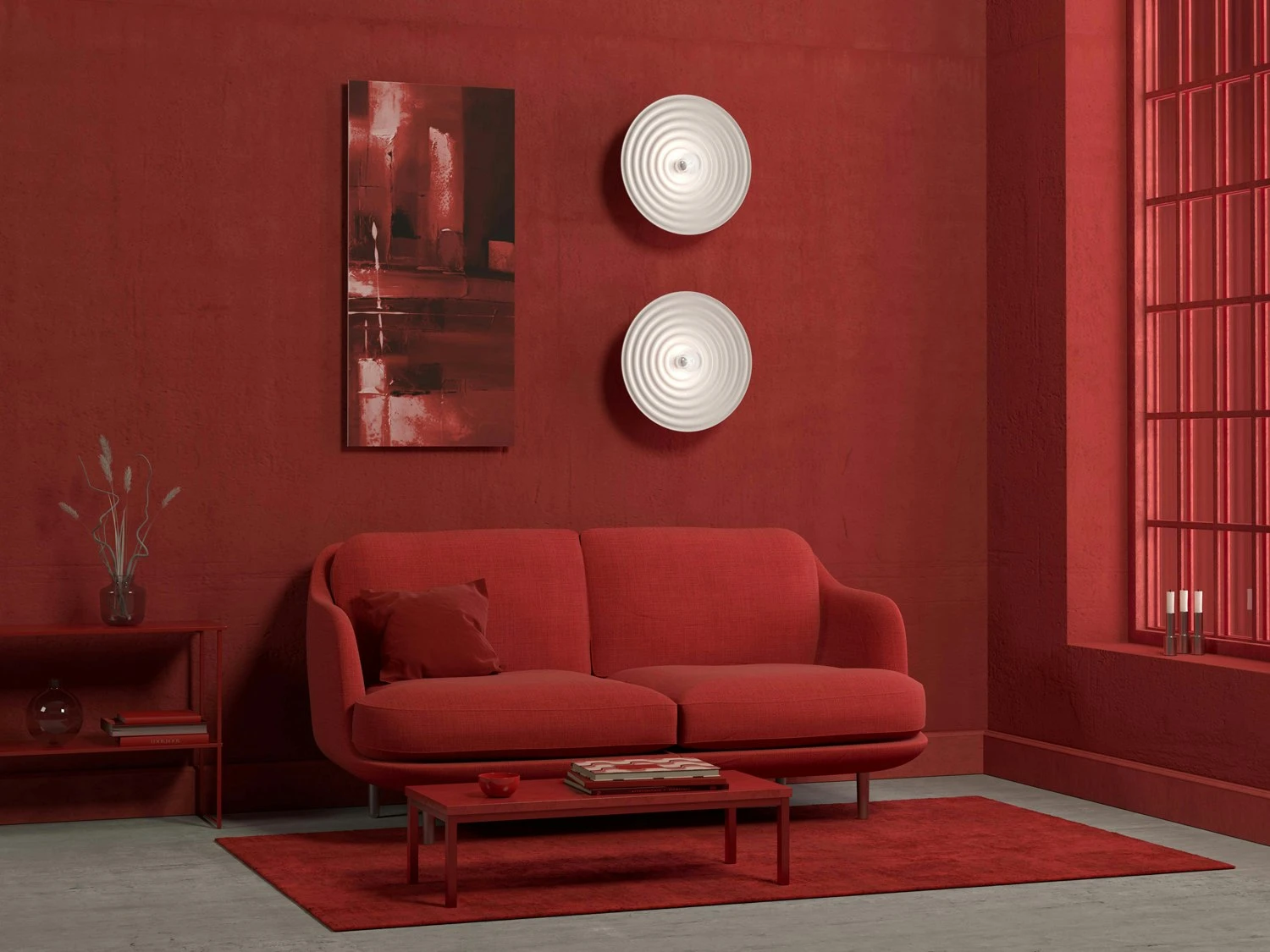 Herstal Sound Wandleuchte, Weiß 4 Herstal Sound Wandleuchte, Weiß – Bild 2