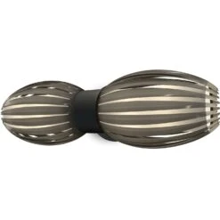 Herstal Tentacle Duo Wandleuchte, Schwarz / Rauchfarben