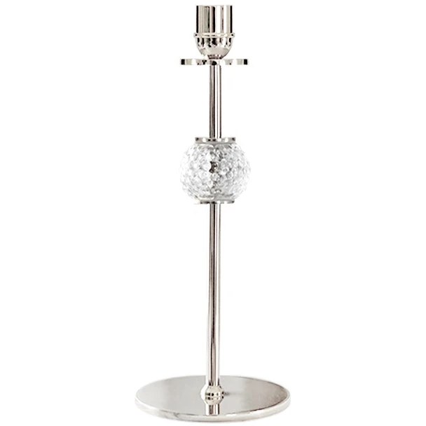La Luna Candlestick Nickel Plated Brass, 30 Cm 3 La Luna Candlestick Nickel Plated Brass, 30 Cm