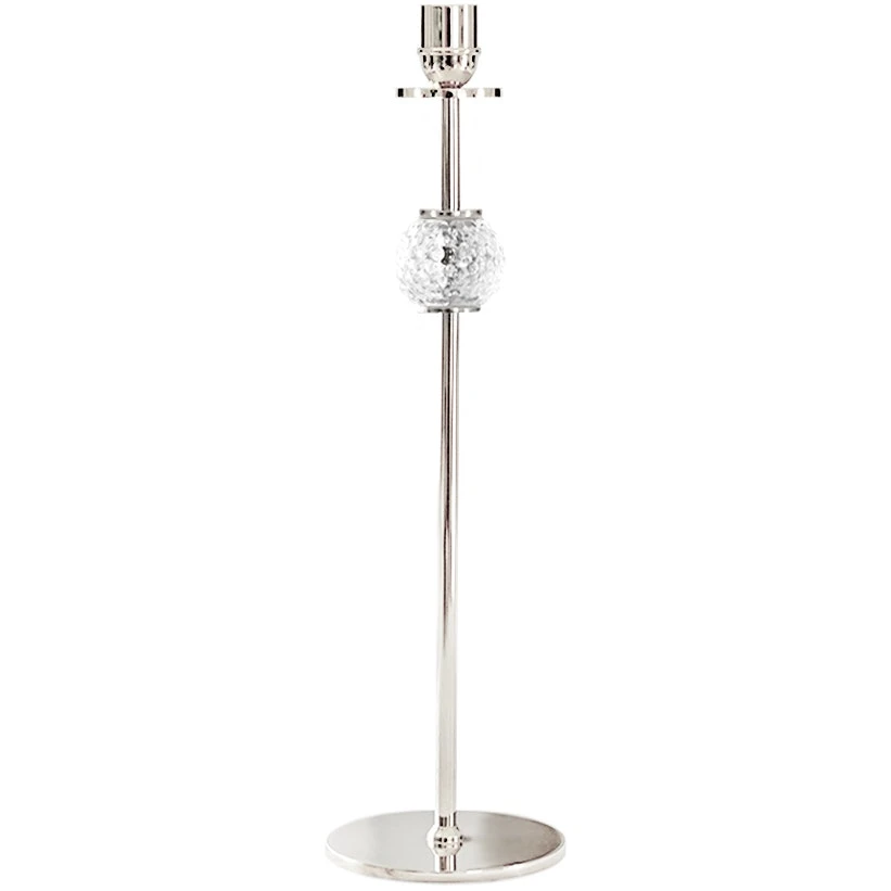 La Luna Candlestick Nickel Plated Brass, 40 Cm 3 La Luna Candlestick Nickel Plated Brass, 40 Cm