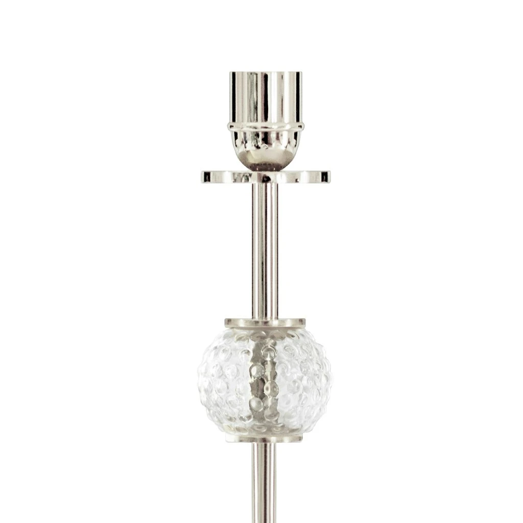 La Luna Candlestick Nickel Plated Brass, 40 Cm 4 La Luna Candlestick Nickel Plated Brass, 40 Cm – Bild 2