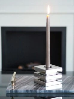 Livelli Candleholder, Nickel Plated -Heimdekoration Rabatt hilke collection livelli kerzenhalter messing 10