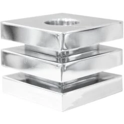 Livelli Candleholder, Nickel Plated
