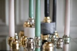 Piccolo No.2 Candleholder, Nickelplated Brass -Heimdekoration Rabatt hilke collection piccolo no1 candleholder nickelplated brass 6