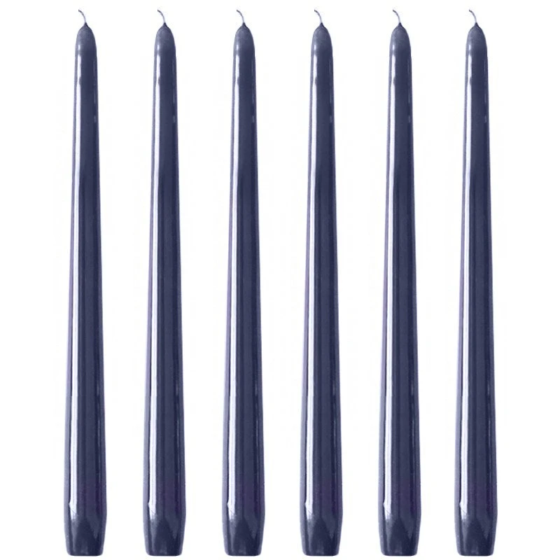 Tafelkerzen 6 Stk., Blue Grey 4 Tafelkerzen 6 Stk., Blue Grey – Bild 2