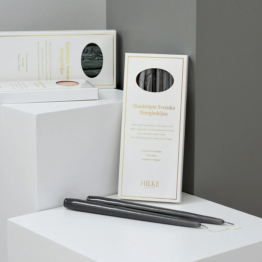 Tafelkerzen 6 Stk., Black Gloss 4 Tafelkerzen 6 Stk., Black Gloss – Bild 2