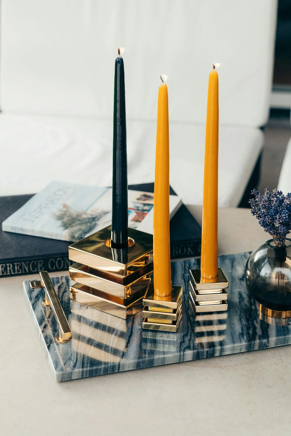 Tafelkerzen 6 Stk., Black Gloss 6 Tafelkerzen 6 Stk., Black Gloss – Bild 4