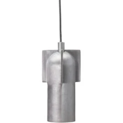 House Doctor Akola Hängelampe 9x23 Cm, Gebürstet Silber