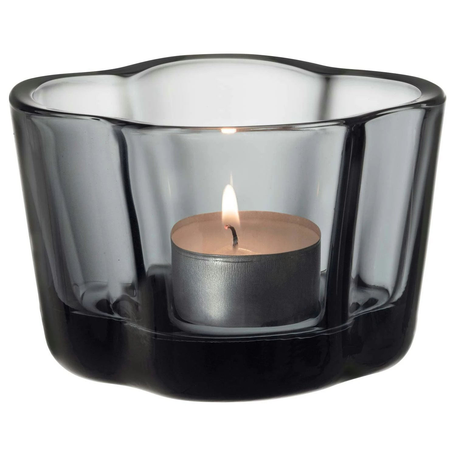 Iittala Alvar Aalto Windlicht, 6 Cm/ Grau 3 Iittala Alvar Aalto Windlicht, 6 Cm/ Grau