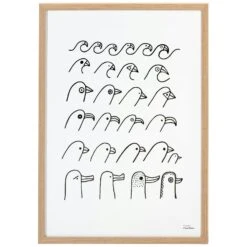 Iittala Oiva Toikka Collection Poster 50x70 Cm, Birdhouse