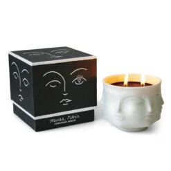 Jonathan Adler Muse Ceramic Candle Duftkerze Schwarz