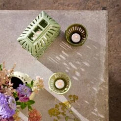 Kähler Orangery Kerzenhalter Ø9,5 Cm, Garden Green -Heimdekoration Rabatt kahler orangery ljuslykta 95 cm green garden 3