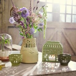 Kähler Orangery Kerzenhalter H16 Cm, Spring Leaf -Heimdekoration Rabatt kahler orangery ljuslykta h16 spring leaf 4