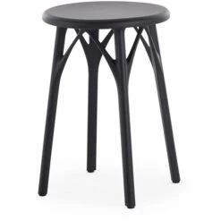 Kartell A.I. Light Hocker 45 Cm, Schwarz
