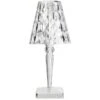 Kartell Big Battery Tischlampe Tragbar, Transparent -Heimdekoration Rabatt kartell big battery table lamp portable clear 0