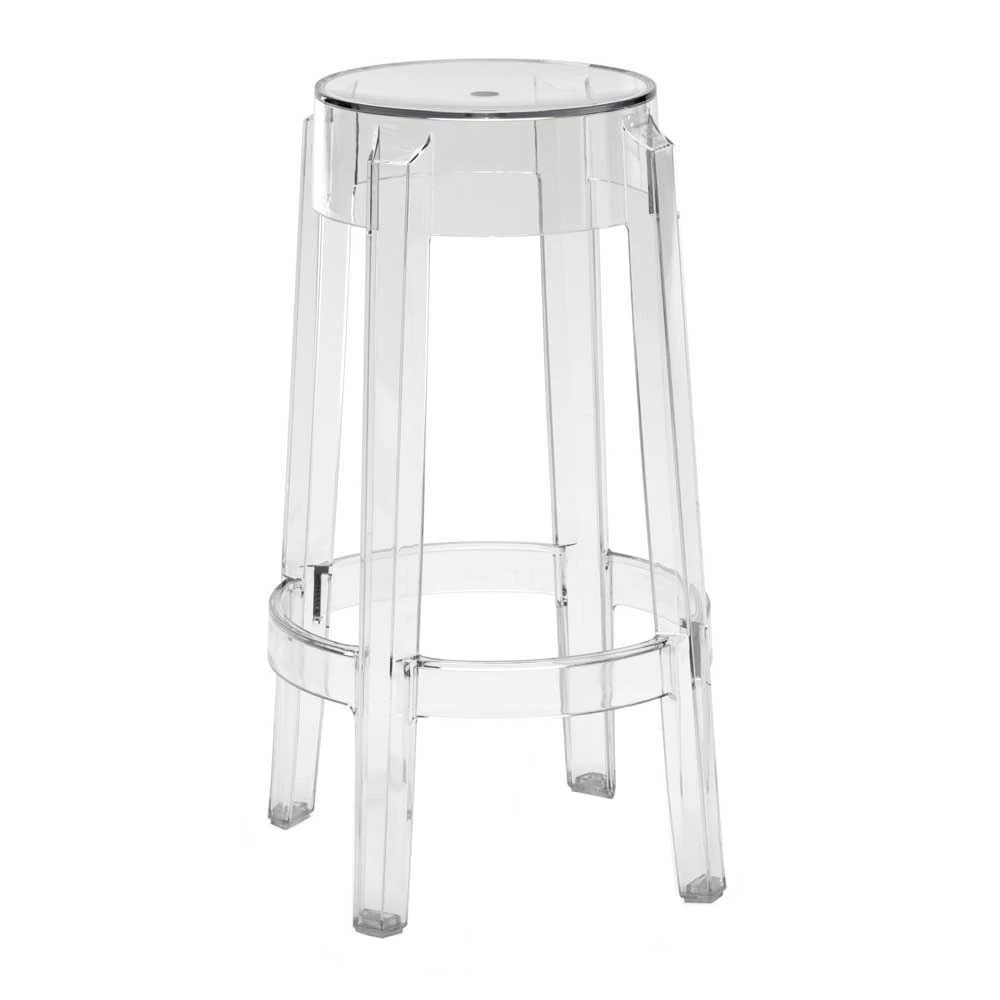 Kartell Charles Ghost-Barhocker 65 Cm, Kristall 3 Kartell Charles Ghost-Barhocker 65 Cm, Kristall