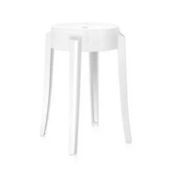 Kartell Charles Ghost Hocker, Weiß